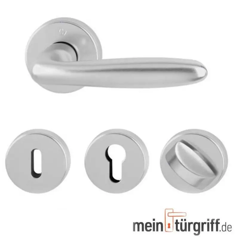 Hoppe Türdrücker Verona Rosette BB PZ WC AluF1Türgriff Drückergarnitur 1510/42KV Rabatt