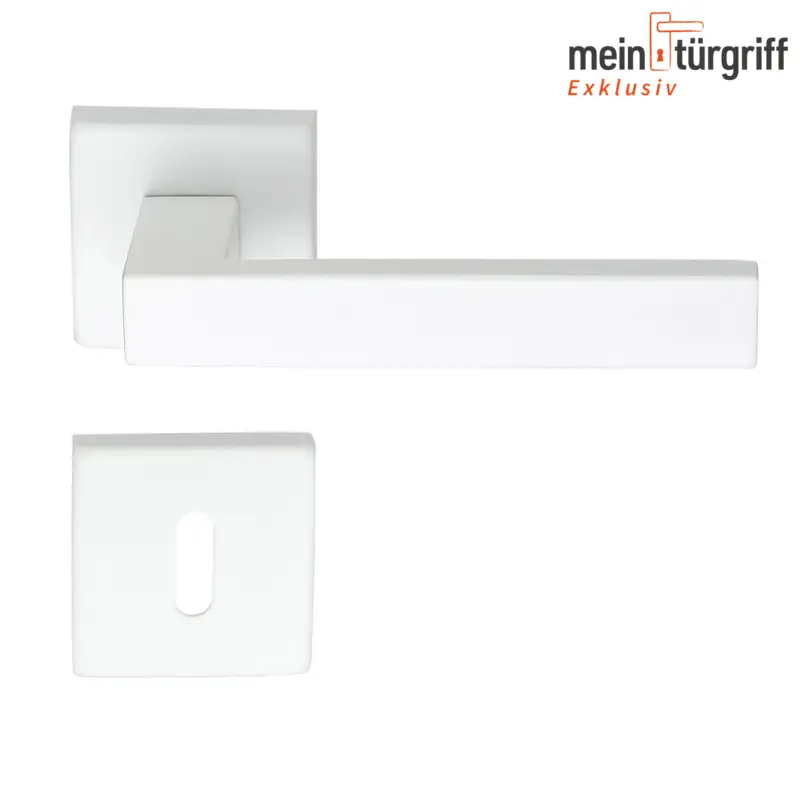MeinTürgriff Drückergarnitur weiß Trento Türgriff Rosettengarnitur Edelstahl Begrenztes Angebot