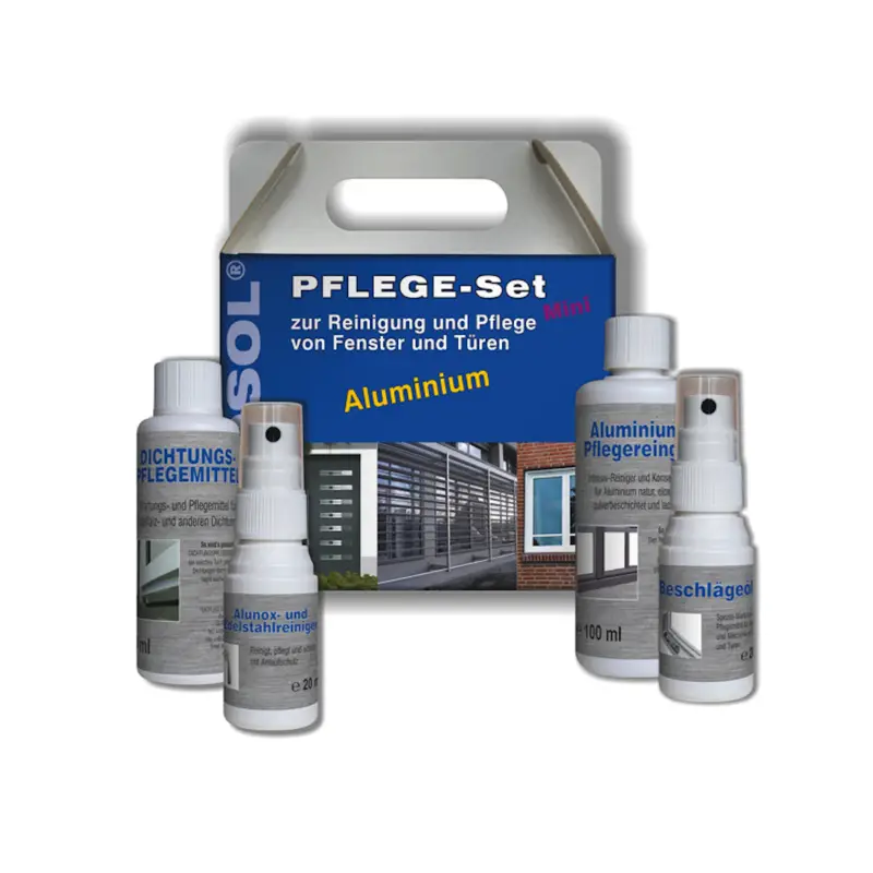 Echt FENOSOL® MINI Pflegeset für Aluminium & Edelstahl Tür- und Fenstergriffe
