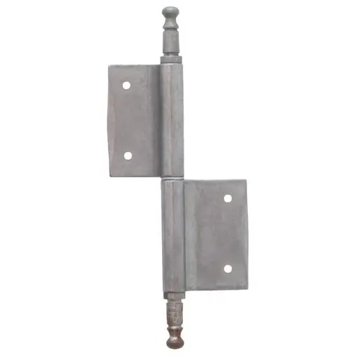 Möbelfitschenband Eisen Zierkopf 80mm rechts - Eisen blank Serie MB100 Gratis Versand