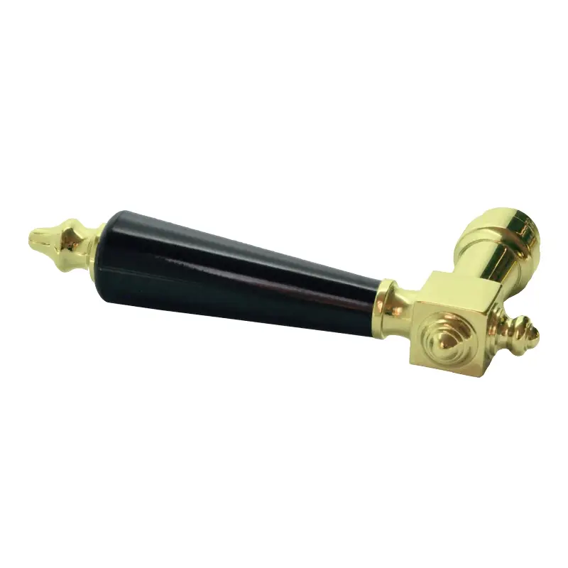 Nur Heute BRESLAU Türdrücker Messing DIN links Grifflänge 129 mm