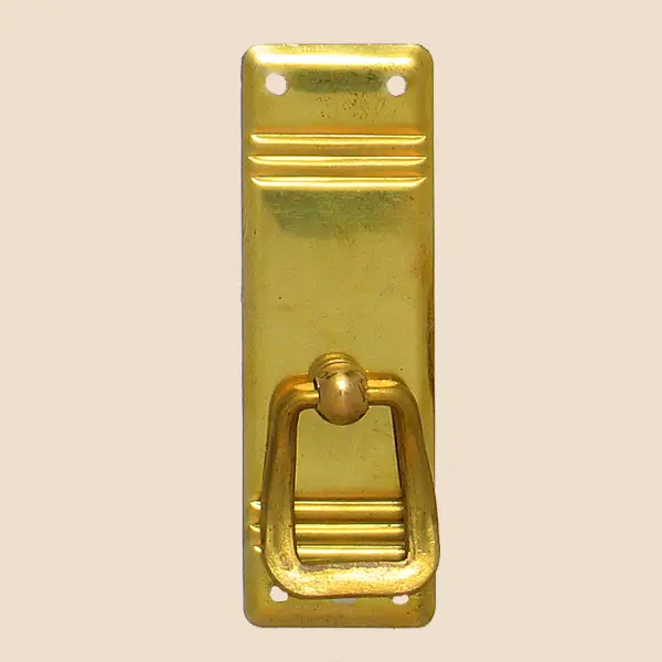 Abverkauf Jugendstil Möbelschild geprägt Messing MPA 30 x 90mm mit Griff Serie JU004