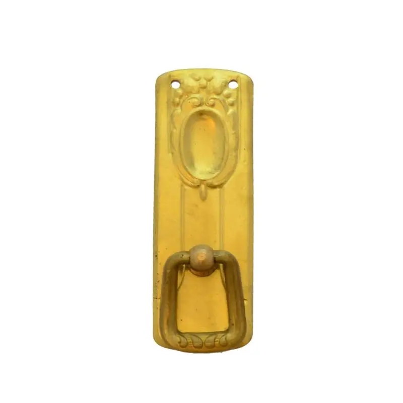 Sale Jugendstil Möbelschild geprägt Messing MPG 26 x 80mm mit Griff Serie JU015