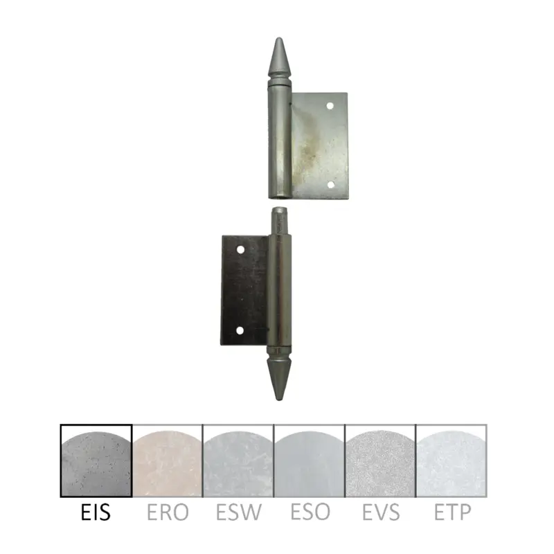 Einstemmband versetzte Lappen fester Stift 120mm links mit Zierspitze Serie FB034 Expressversand