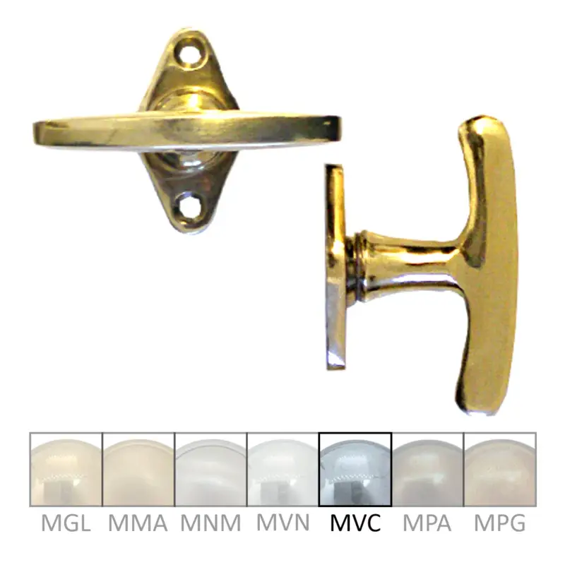 Fensterolive auf Rosette Nr.: 528 Messing MVC Grifflänge 80mm Serie FG006 Direktkauf