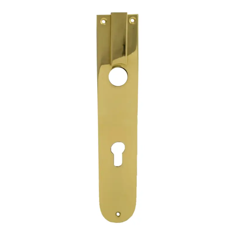 Zimmertürschild Dist. 72 mm PZ, Messing glänzend L x B: 218 mm x 40 mm der Serie TS028 Super-Preis