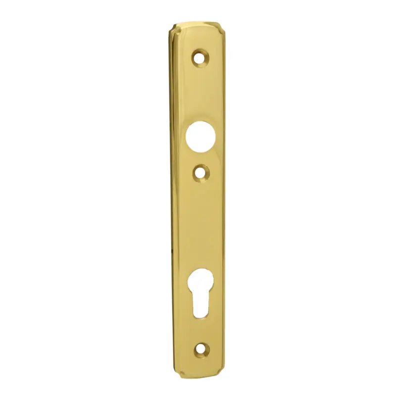 Sicherheitstürschild Innen, Dist. 92 mm PZ, Messing MGL, 230 mm x 35 mm der Serie TS100 Preiswert