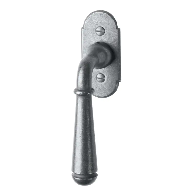 Jetzt Bestellen Fenstergriff auf Rosette Nr.: 501-R Eisen schwarz passiviert L: 80mm Serie FG061