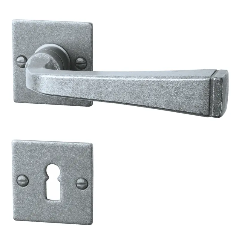 Rosettengarnitur in Schmiedeeisen thermopatiniert ® BB mit TD055 Serie TG505 Top-Angebot