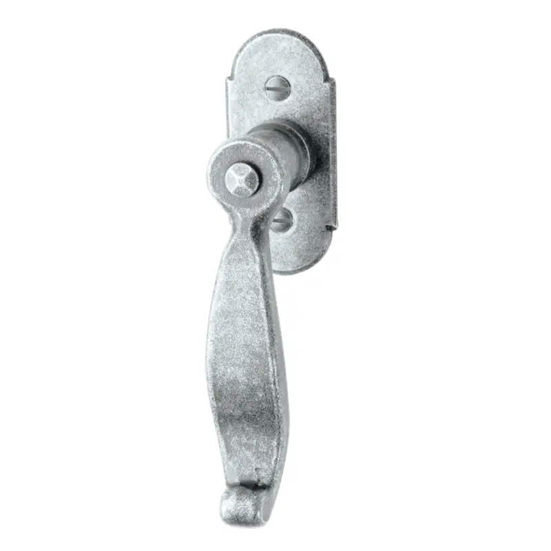 Fenstergriff auf Rosette Nr.: 501-R Eisen thermopatiniert L: 80mm Serie FG077 Knallerangebot