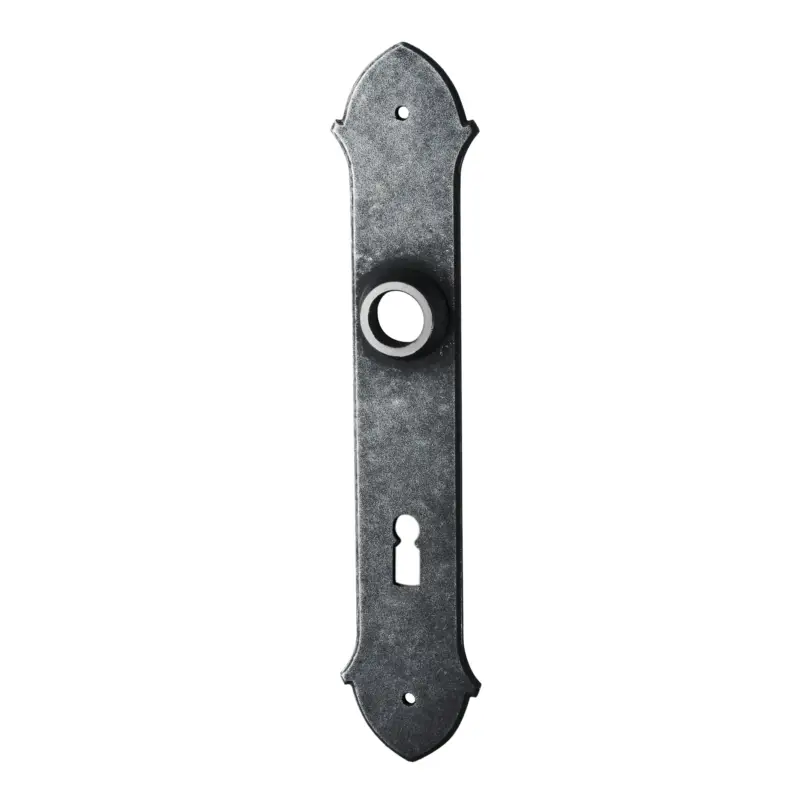 Zimmertürschild Dist. 72 mm BB, Eisen schwarz passiviert L x B: 243 mm x 53 mm der Serie TS519 Kostenloser Rückversand