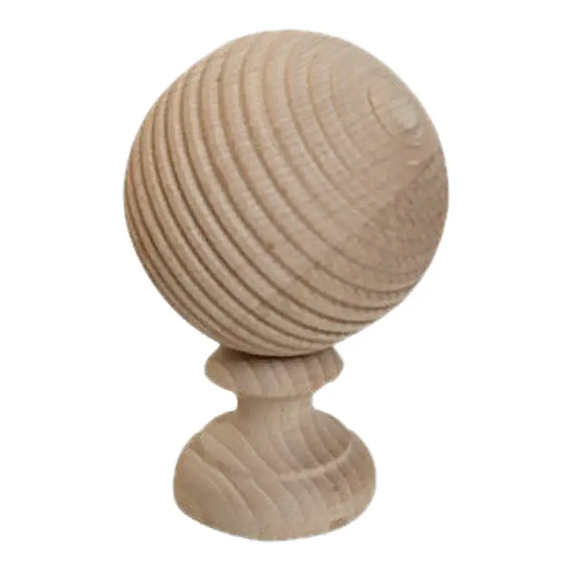 Neu Im Sortiment Türmchen mit Kugel geriffelt Buche Serie HZ005