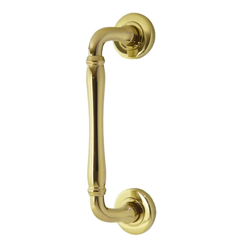 Neue Ware RUBINO Stoßgriff aus Messing glänzend mit Schutzlack.