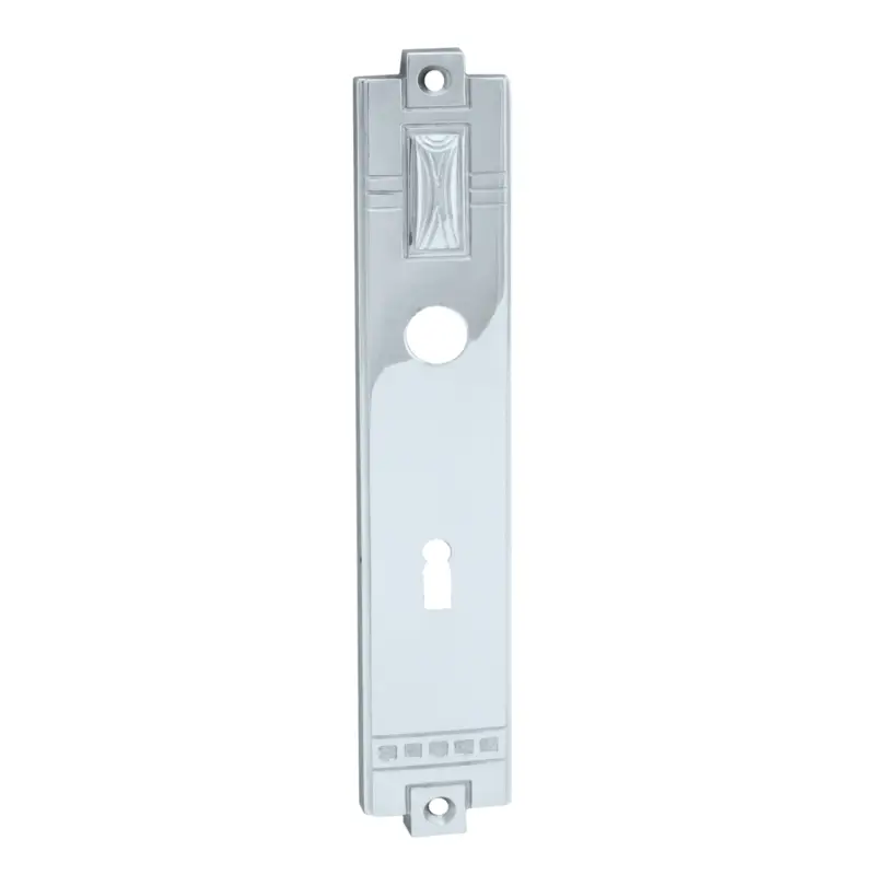 Zimmertürschild Dist. 72 mm BB, Messing verchromt L x B: 261 mm x 44 mm der Serie TS101 Günstig