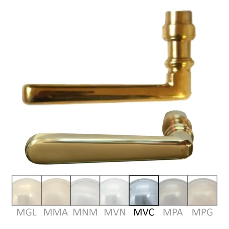 Türgriff aus Messing Chrom matt 110mm DIN Links Serie TD025 Kostenfreie Lieferung