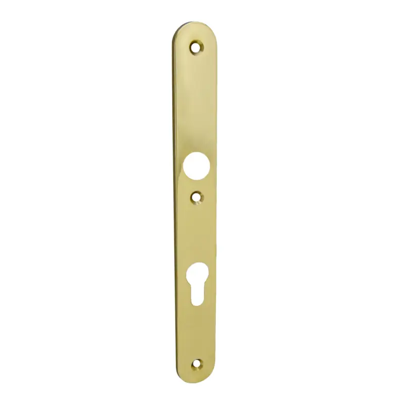 Sonderangebot Sicherheitstürschild Innen Dist. 72 mm PZ, Messing MGL, 255 x 30 x 5 mm der Serie TS095